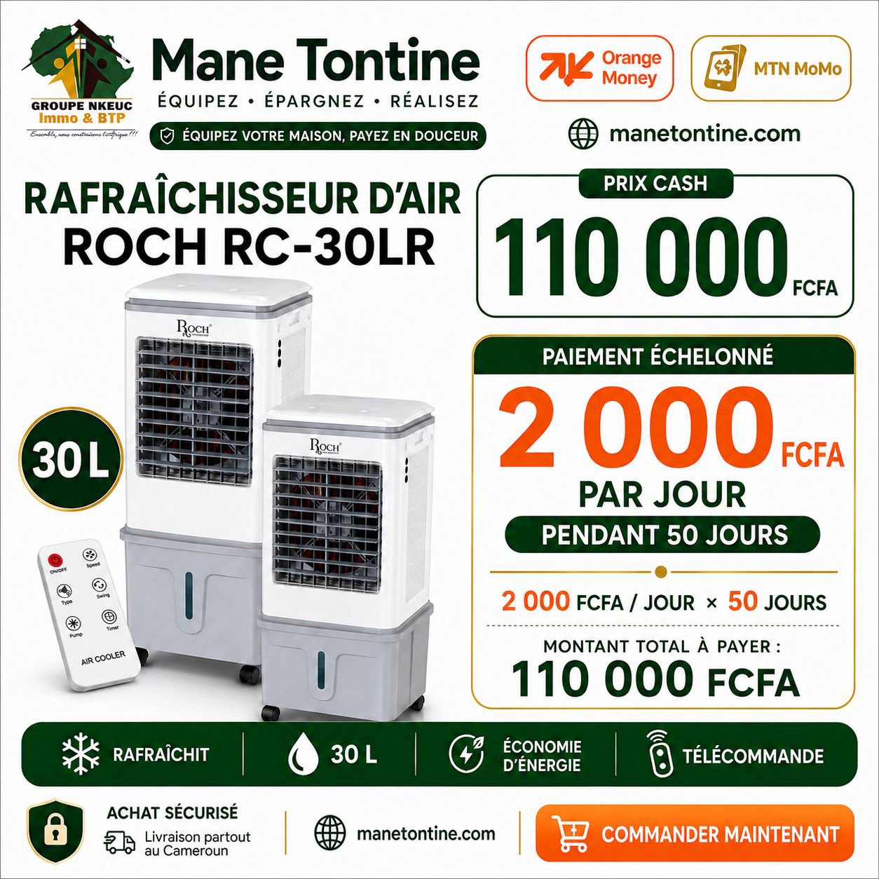 RAFRAÎCHISSEUR D'AIR ROCH