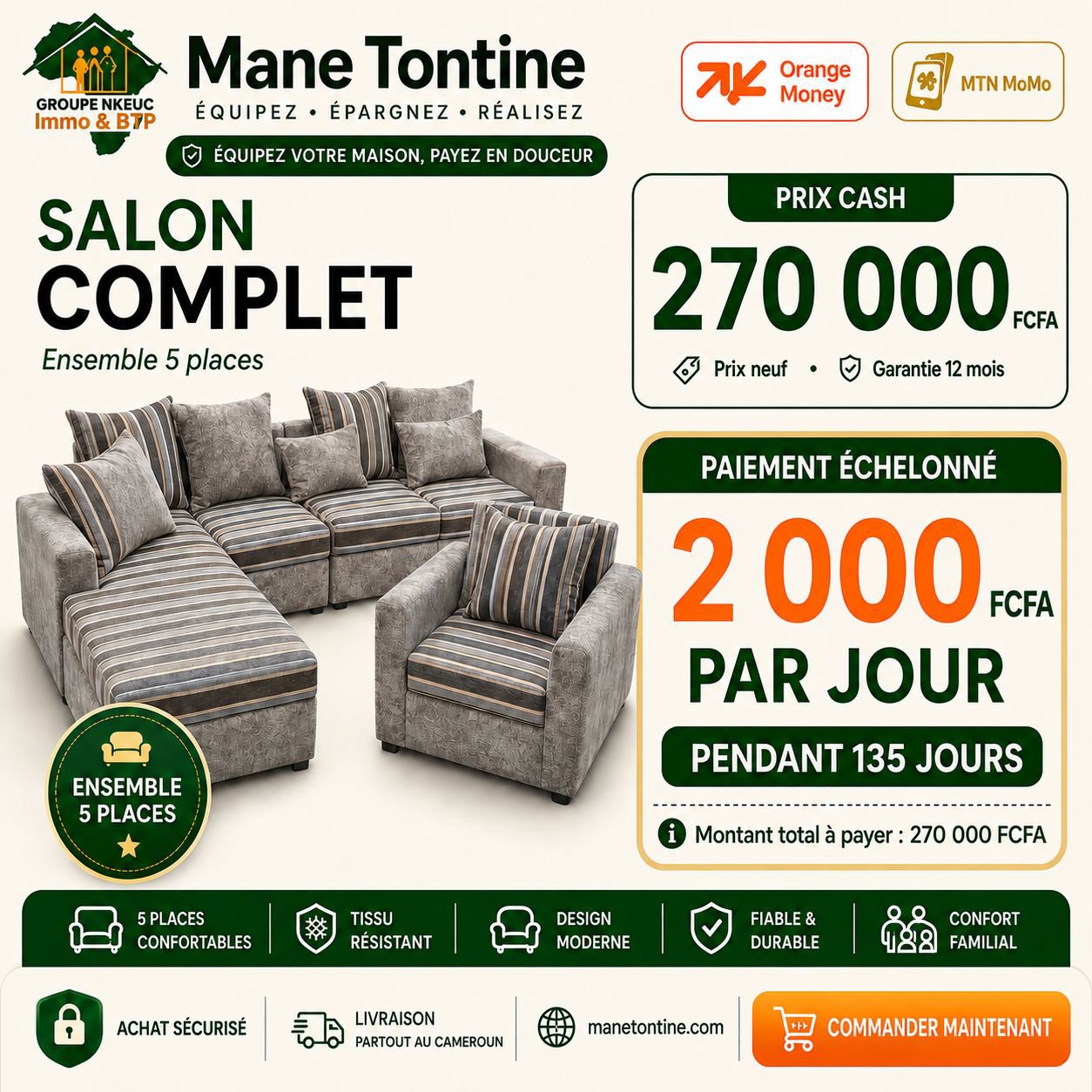 SALON COMPLET 